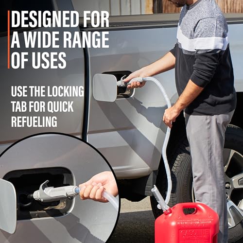 Deway Battery-Powered Stick Transfer Pump, Flow Control Nozzle, 39 In Hose - style: Hand-Trigger Nozzle