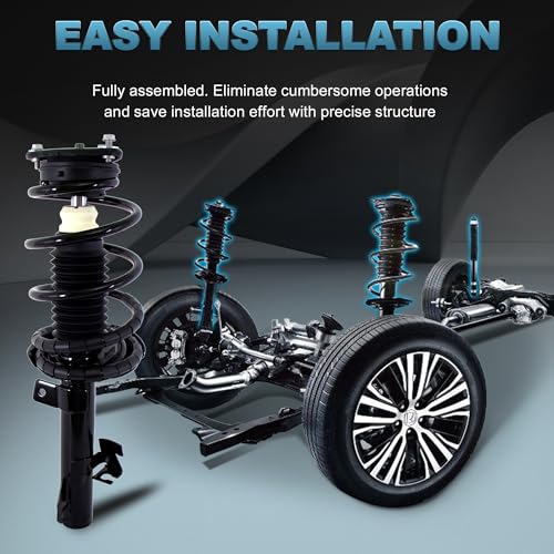 Front Struts Complete Assembly Compatible with 04-13 MAZDA 3 06-10 MAZDA 5 - size: 172263 172264