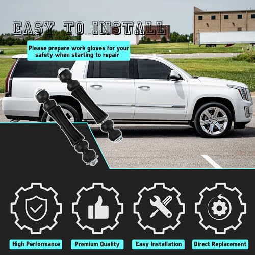Front Stabilizer Sway Bar End Links Compatible With Chevy GMC - size: K700432