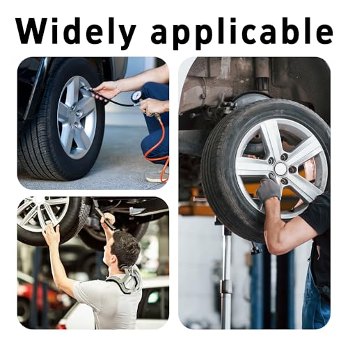 8Pcs TR412 Tubeless Tire Valve Stems, Premium Rubber Snap-in Valve Stems for 0.45" Rim Holes, Universal Fit for Car, Truck, Lawn Mower, Trailer, Leakproof, Easy Installation (Black) - size: TR412