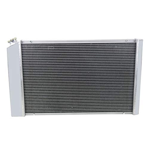 Radiator for 1973-1980 Chevy C10 C20 C30 K10 K20 K30 Monte Carlo Malibu G10 Caprice 1974 C1500 1972 1975 1976 1977 1978 1979 1988 1987 1986 1985 1984 1983 1982 1981, 3 Row Aluminum Shroud Fan
