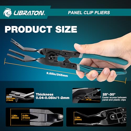 LIBRATON Panel Clip Pliers, Automotive Car Trim Removal Tool