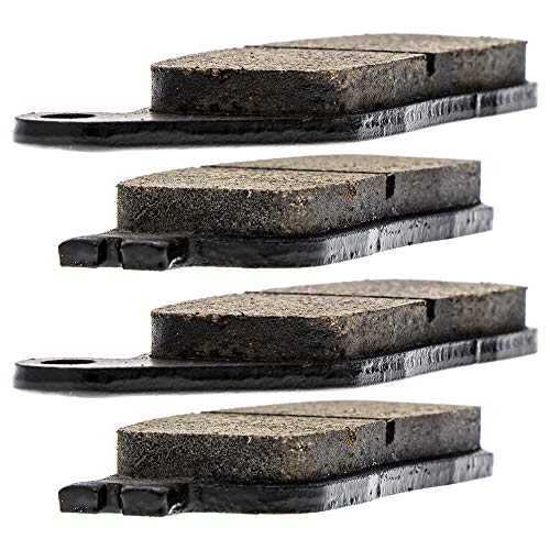 NICHE Front Rear Brake Pad Set for Honda 06435-KZ4-J41 Organic 2 Pack - size: 2 Sets (2 Wheels)