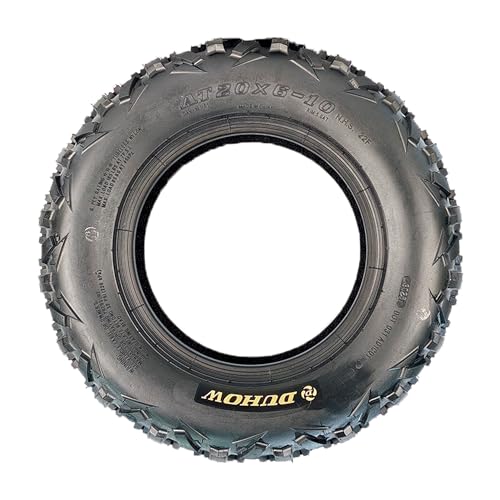 Set of 2 ATV UTV Tire 20x6-10 ATV Mud Tires 20x6-10 Sport All Terrain 6 Ply Tubeless Tires 10.5 mm deep tread - size: AT20X6-10