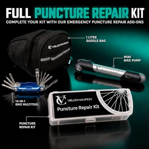 VeloChampion Self Adhesive Bike Puncture Repair Kit with Tire Levers