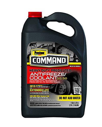 Prestone AFC11100-6PK Command Heavy Duty Extended Life 50/50 Antifreeze, 1 Gallon (Pack of 6)