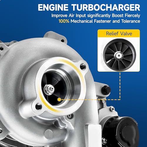 Complete Turbo Turbocharger Kit with Gasket, Compatible with Lincoln MKC 2.0L 2015-2016,Ford Taurus 2.0L 2013-2016,Fusion 2.0L 2013-2016,Escape 2.0L 2013-2015,Focus 2.0L 2013-2016 & More 53039880368