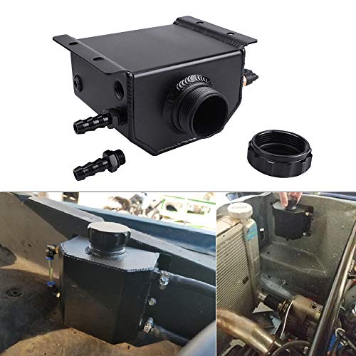 Universal 1L Coolant Overflow Tank, Aluminum Coolant Reservoir Tank, Black - size: 1L-Black