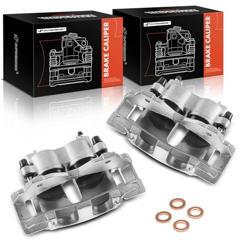 A-Premium Front Disc Brake Caliper with Bracket - style: ATE Brake System Front Sides
