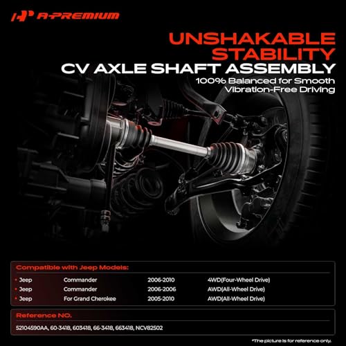 A-Premium Front Right Passenger Side CV Axle Shaft Assembly - style: Front Passenger Side