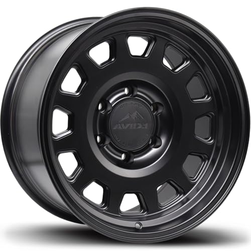 AVID.1 AT03 Matte Black 17x9 Custom Wheel – 6x5.5 Bolt Pattern with -12 Offset – Premium Multi-Spoke Rugged Alloy Wheel – Truck & SUV Accessories - color: Matte Black, size: 17x9 6x139.7 ET12