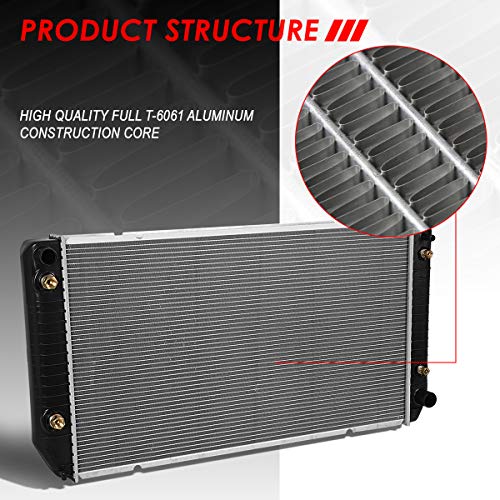 Auto Dynasty Radiator Compatible with 1994-2000 Chevy GMC C/K2500 C/K3500 Suburban Pickup 7.4L AT/MT, DPI 1521 Factory Style 2-Row Cooling Radiator, Aluminum Core - color: 92-00 C/K 7.4L AT/MT