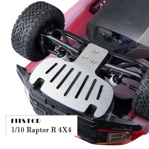 Stainless Steel Chassis Protect Armor Skid Plate Guard Upgrades Part for 1/10 F0rd F 15O Raptor 4X4,Chassis Protect Armor Full Version Hops Up