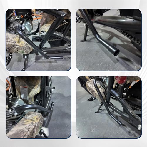 212 Long Exhaust Pipe w Muffler for Coleman CT200U Mini Bike Go Karts parts - size: Long with Muffler