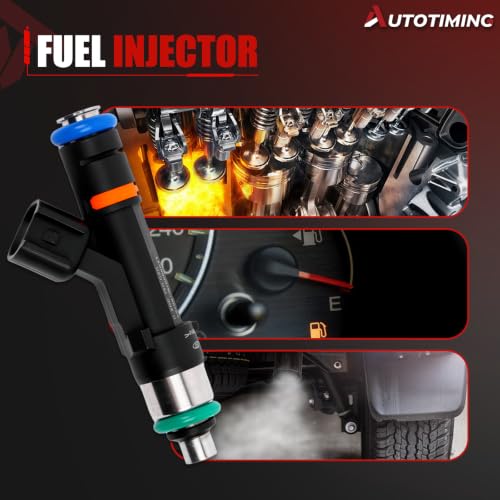 53032701AA Fuel Injector Set of 6 Compatible with 2007-2011 Dodge 3.7L - color: RP-FI04701