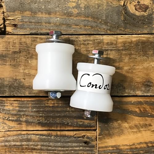 E30 M20 Engine Mount Set +20mm | Compatible with BMW E30 | Solid UHMW Scrape Spec | Condor Speed Shop | Made in USA | 1984-1991 323 325e 325i 325ic 325is - size: M20 | +20mm Scrape Spec, style: Classic | UHMW | Street / Track