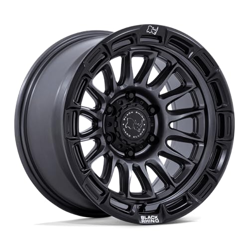Black Rhino Hard Alloys RIVAL 17X9 6X5.5 4.53-12mm MATTE GUNMETAL W/MATTE BLK-LP - BR025AB17906812N - color: MATTE GUNMETAL W/ MATTE BLK-LP, size: 17X9, 6X5.5, 4.53, -12mm