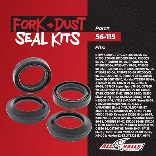 All Balls Racing Fork and Dust Seal Kit for BMW K1200LT R1200RT 1975-2020