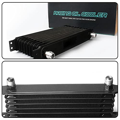 PIT66 Universal AN10 Engine Transmission Oil Cooler Fit Japanese Model - color: Gold, size: 10 Row Japanese Model-C Set 1