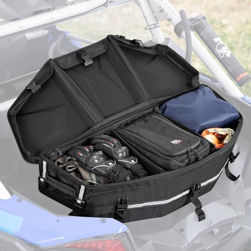 KEMIMOTO X3 Cargo Storage Bag, Upgraded UTV ATV Bed Box Rear Rack Toolbox Trunk Cooler Bag, Compatible with Can am Maverick X3, Commander, Outlander (except 6x6), Renegade, OEM Replace 715002923 - color: Black