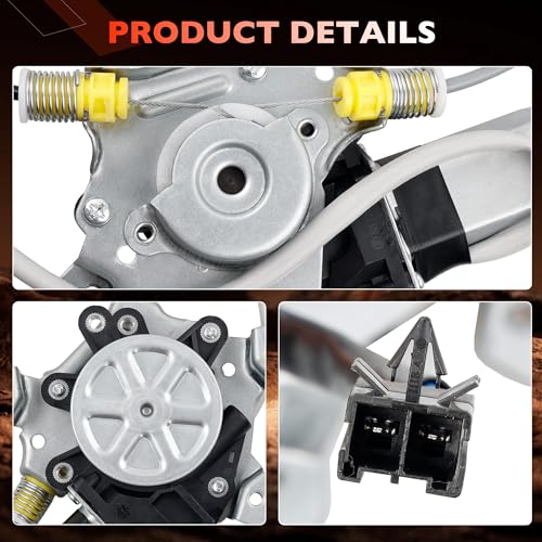 741-680 Front Right Passenger Side Power Window Regulator & Motor Assembly - size: 741-680