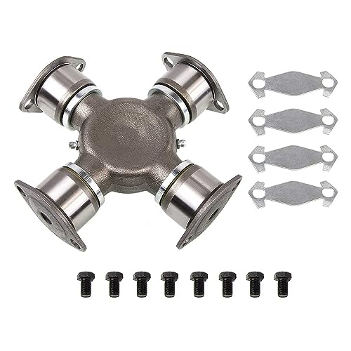 World American DL-UJ-1760-BP-OVER CAP-7.0000 1760 Series Universal Joint Full Round BP Style, 1.938" Bearing Caps, 7.000" Bearing Plate, Replaces for Spicer 15-407X 5407XR, Meritor CP176N - color: 5-407XRM