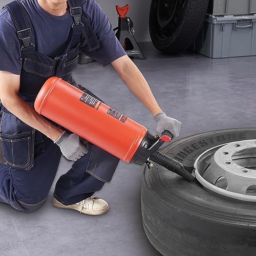 VEVOR Tire Seater, 2.4 Gal/9 L Air Tire Blaster, 150 PSI Handheld Portable Tire Inflator Tool, 87-116 PSI Operating Pressure for Tractor Truck ATV Car and Automobile Repair - size: 2.4 Gal/9 L