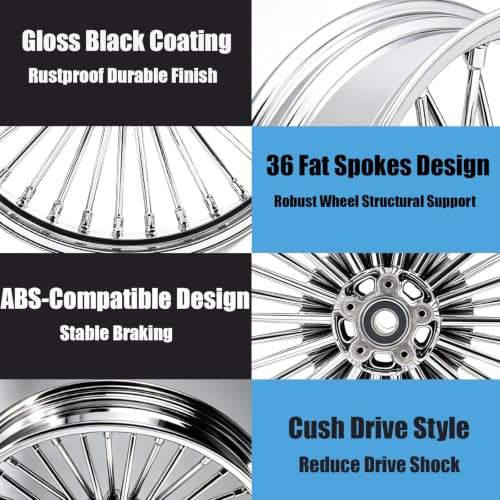 21x3.5 Fat Spoke Front Wheel Rim for Harley Touring Road King 09-25