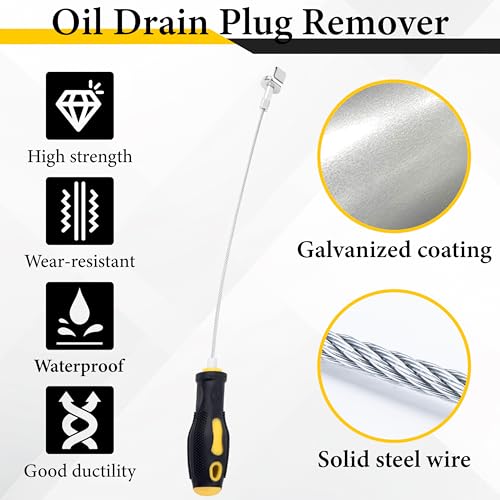 Magnetic Oil Drain Plug Remover Tool, Oil Drain Plug Remover Instrument