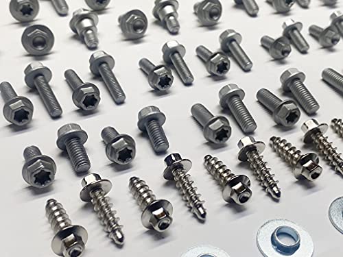 76pc SPECBOLT Body Bolt KIT for Plastics seat fenders Fork Guards shrouds & subframe. Fits KTM & Husqvarna 65 80 85 125 150 200 250 350 400 450 500 520 525 SX SX-F XC XC-F XC-W XCF-W EX EXC EXC-F