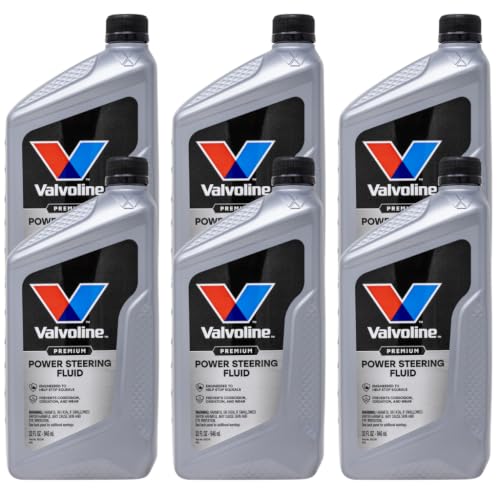 Vavoline Power Steering Fluid, Maintains Performance & Condition, Prevents Squealing, Inhibits Wear & Oxidation, Meets GM 1050017, Chrysler 5931 & Ford M2C195-A, 32oz, 6PK - size: 32 fl oz (Pack of 6)