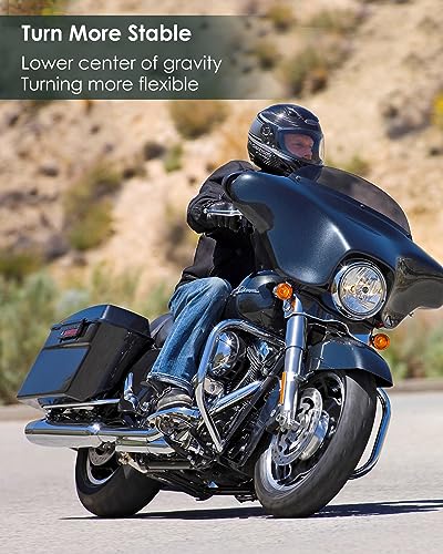 2 Inch Lowering Blocks Kit Fits for 2002-2023 Harley Davidson