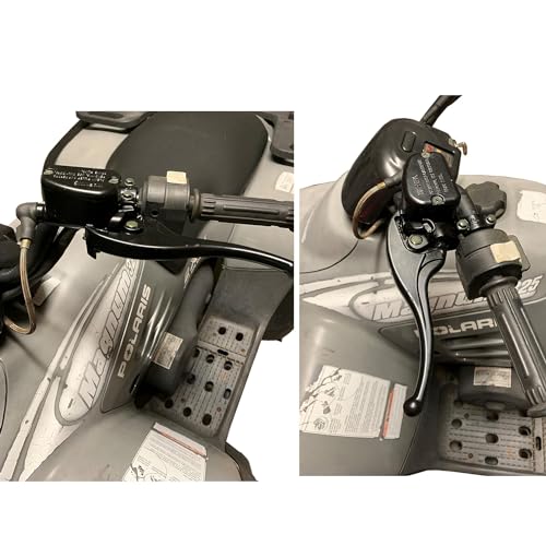 Front Left & Rear Brake Master Cylinder for Trail Blazer 250 330 400 Trail Boss 325 330 Magnum 325 330 500 ATV PRO 500 4X4 PPS Scrambler 500 Xpedition 325 425 Xplorer 250 400 1910311 2010238 - size: Left Hand Brake+Rear(M10 fitting)