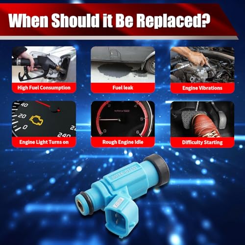 Set of 6 Fuel Injectors 15710-93J00 Replacement - size: 15710-93J00