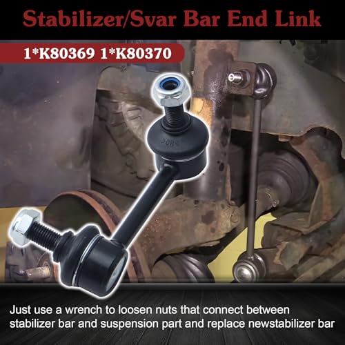 2* K80369 K80370 Rear Sway Bar Link - Restore Rear Stability - color: 1*K80369 1*K80370, size: Sway Bar Link
