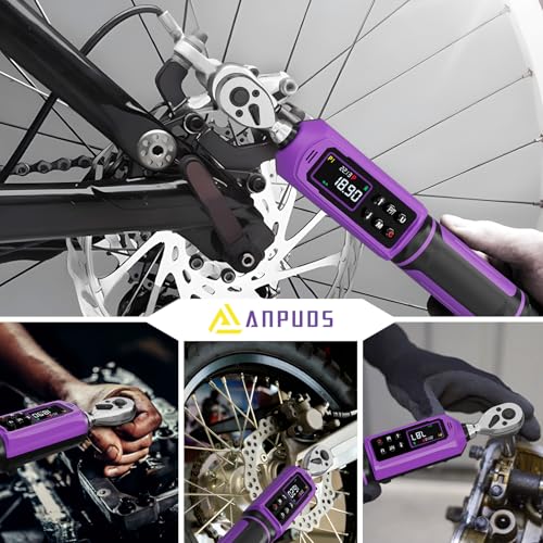 ANPUDS Digital Torque Wrench 1/4", ±1% Accuracy, 0.33-22.13 Ft-lb - size: 0.33-22.13 Ft-lb