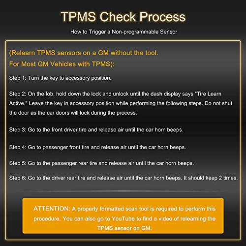 ROADFAR 315MHz Programmed Tire Pressure Monitoring System Sensor TPMS