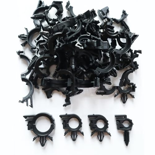 Push Mount Car Wire Clips Assorted Sizes, Universal Auto Wire Loom Routing Clips Assortment Kit (Pack of 40)