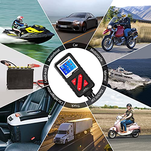 KONNWEI KW710 Car Battery Tester 6V 12V 24V, Battery Load Tester Automotive 100-2000CCA Digital Auto Battery Analyzer Alternator Starter Tester for Car Truck Motorcycle Marine ATV SUV - color: KW710