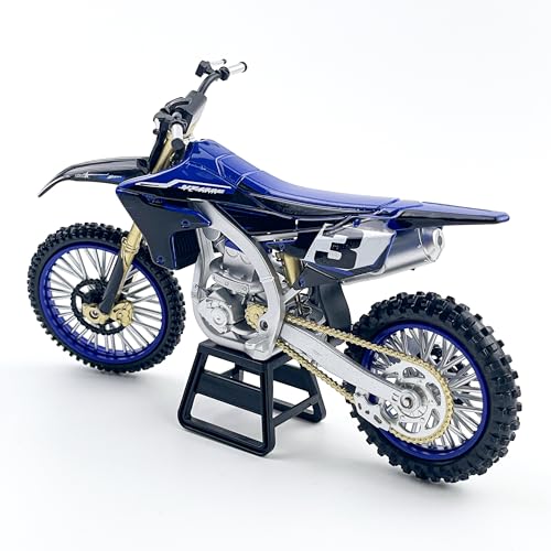 Dirt Bike Motorcycle Model – 1:12 Scale Diecast No. 3 Motocross Motorbike with Realistic Details, Alloy Body, Display Gift for Enthusiasts