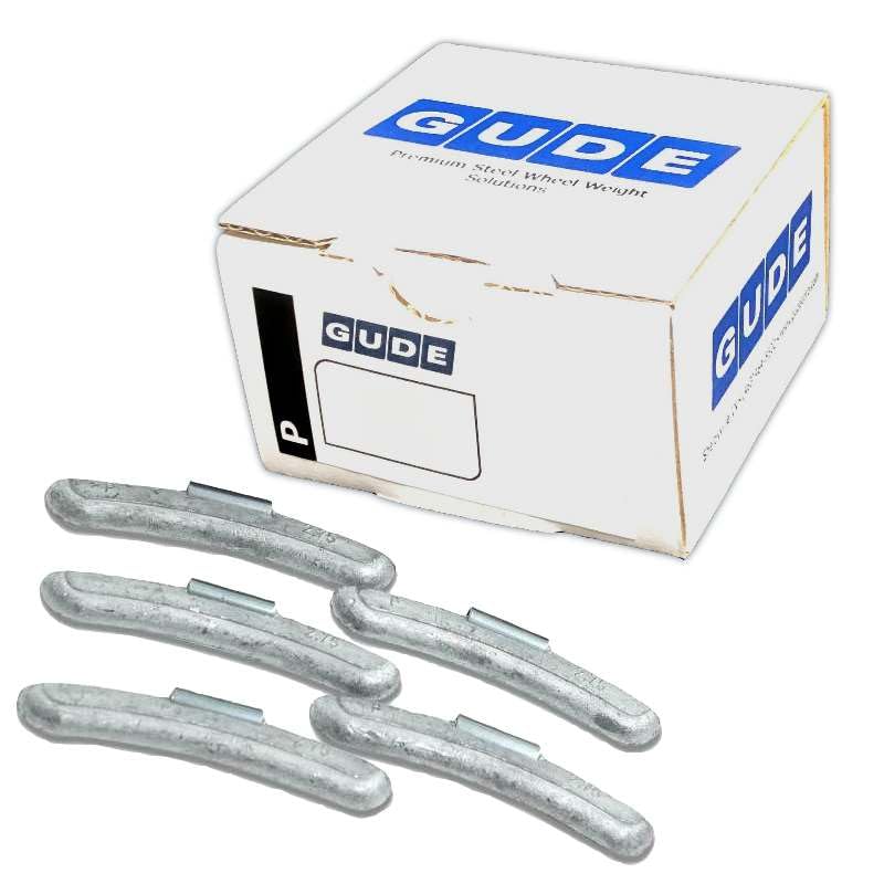 Generic GUDE Tire Wheel Weights REG P Type (Fe) Coated Steel Spring Steel Clip On - Choose Size - 25 Pack (2.75 oz) - size: 2.75 oz