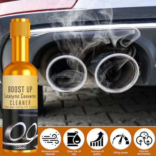 3PC Catalytic Converter Cleaner, Exhaust System Pipe Carbon Removal Cleaner, Auto Parts Engine Cleaner, Fuel System Treatment Oil Additive for Gas and Diesel Car