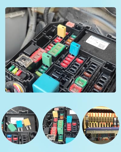 ATM Manual Resettable Fuse Low Profile Mini Blade Fuses 5A 6A 7.5A 10A 15A 20A 25A 30A Amp Automotive Circuit Breaker Fuses Reset Fuses Assortment Kit Boat Marine RV Car Truc DC 12V 28 Volts - style: Manual-Mixed set