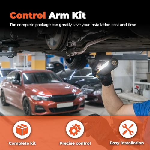 labwork 10Pcs Front Lower Control Arms Ball Joint Assembly Driver and Passenger Side Tie Rod End Sway Bar Link Kit Replacement for Santa Fe 2007-2012