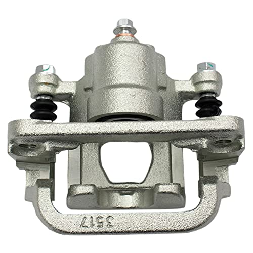 TRQ Rear Brake Pad and Rotor Set Ceramic Solid Rotors Calipers - style: BKA14398