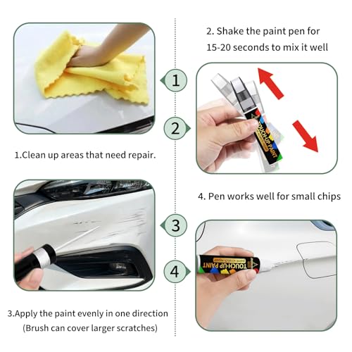 Mosaic Black Metallic(GB8/WA384A) Touch Up Paint Pen for Chevrolet - color: Mosaic Black Metallic(GB8/WA384A)