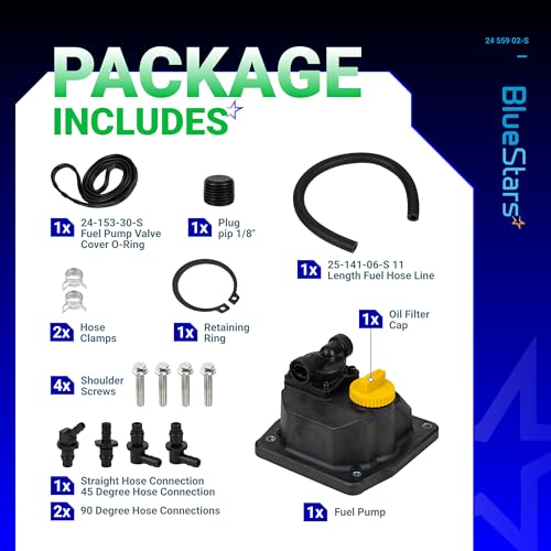 BlueStars 24 559 02-S Fuel Pump Kit - For Kohler CH18 CH19 CH20 CH21 CH22