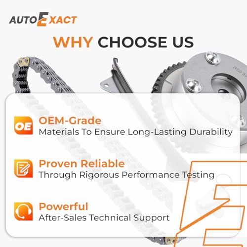 Autoexact 24321-2E000 Engine Timing Chain Kit w/Intake & Exhaust VVT Gear Sprocket Compatible with 2011-2013 Hyundai Elantra Coupe GT 2012-2016 Kia Forte Soul 1.8L 2.0L 243502E001 243702E000 - size: Fit for 2011-2016 Hyundai/Kia - 1.8L/2.0L