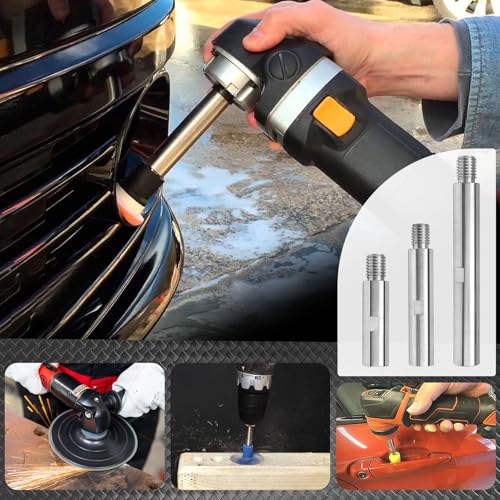 5/8"-11 Angle Grinder Extension Rod Kit, for Angle Grinder Car Polishing Machine Pads Backing Plate Electric Polisher, 3", 3.9", 5.5" Grinder Extension Shaft