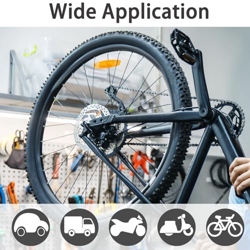 23 Pieces Presta Valve Core, Bike Valve Core Removal Tool with Tubeless Valve, Presta Valve Caps, Brass Presta Valve Adapter for Tubeless Road MTB Tires